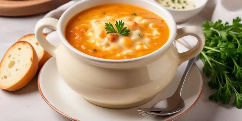 Soupe à l'oignon gratinée traditionnelle