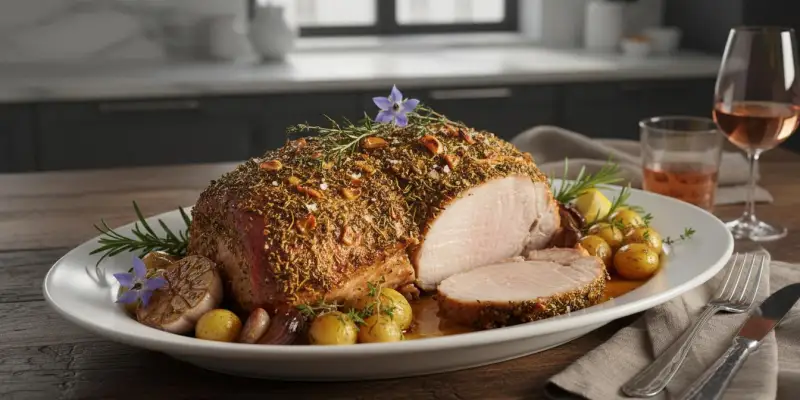 Rôti de Porc aux Herbes de Provence et à l'Ail (800g)