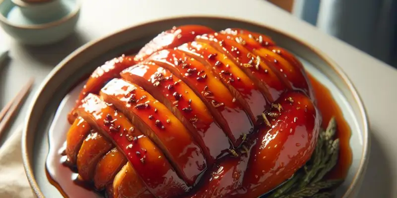 Canard laqué à la sauce aigre-douce
