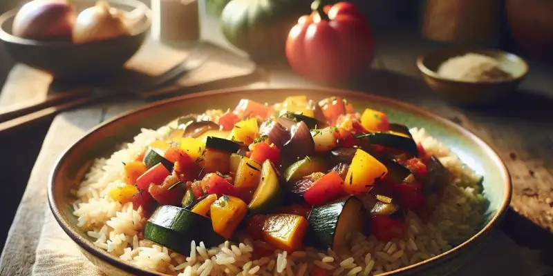 Ratatouille Provençale au Riz Complet