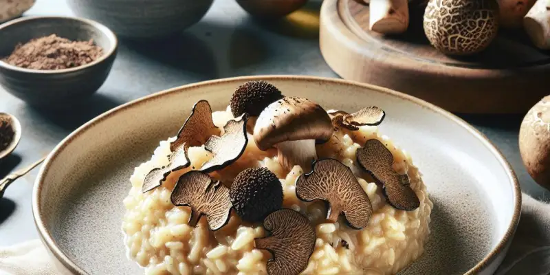 Risotto aux cèpes et truffe d'hiver