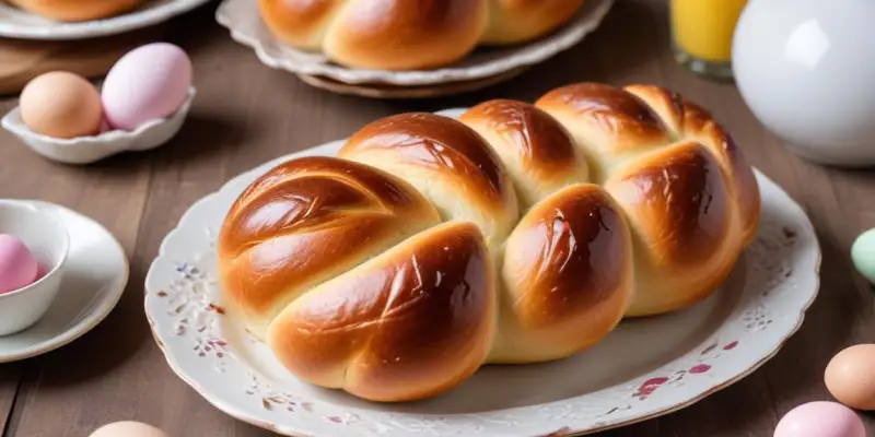 Brioche de Pâques tressée