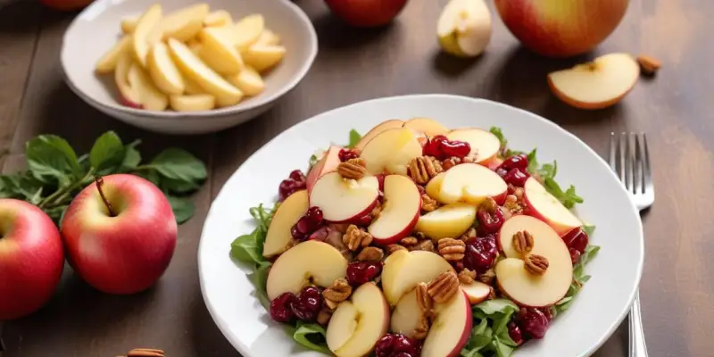 Salade de Chou Rouge Croquante aux Pommes et Noix