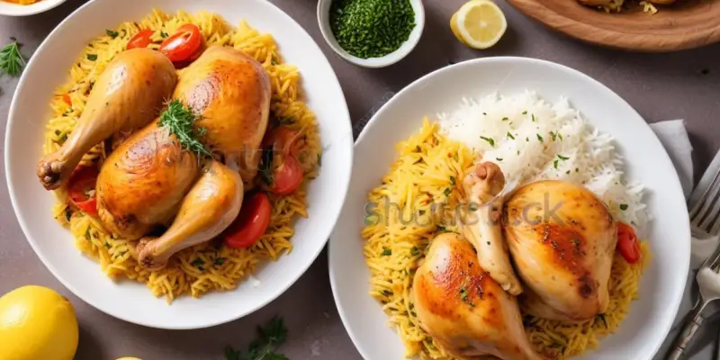 Poulet à la Provençale et Riz Basmati