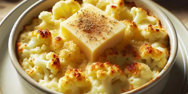 Gratin de chou-fleur au comté et noix de muscade