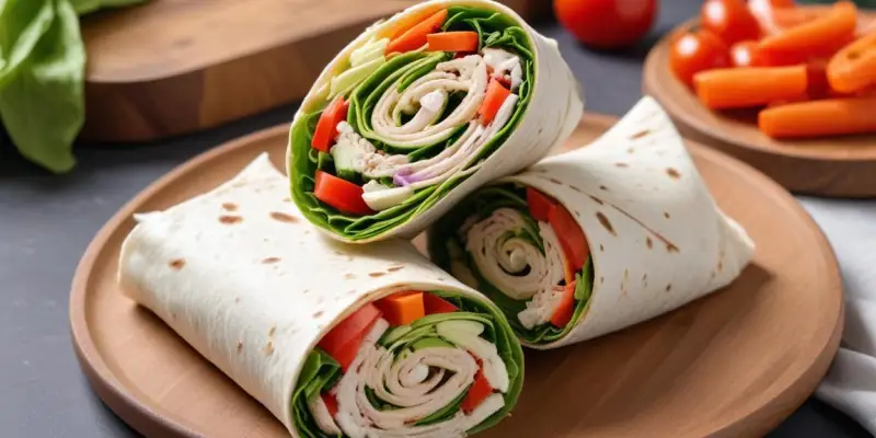 Wraps aux crudités fraîches