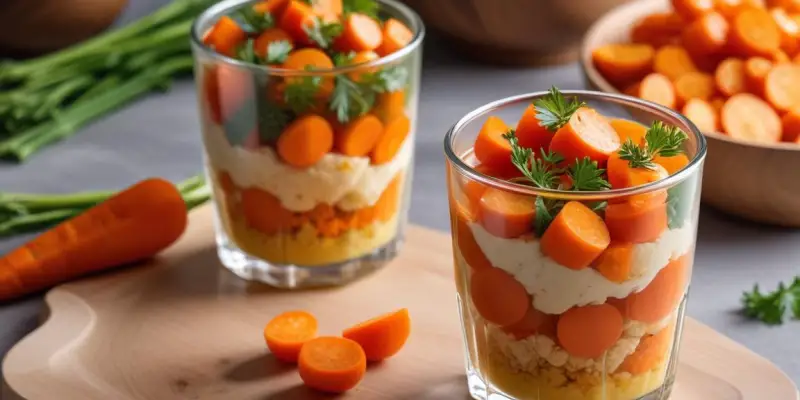 Verrine Printanière de Carottes et Pos Cassés
