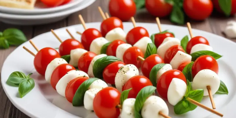 Mini Brochettes Caprese Faciles
