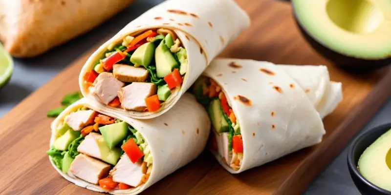 Wrap Complet Poulet, Avocat et Maïs