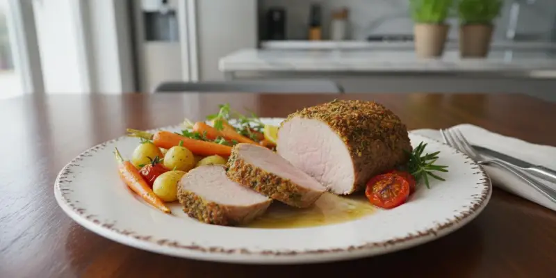 Filet Mignon de Porc Rôti à l'Airfryer aux Herbes