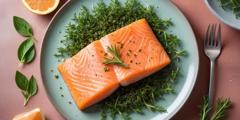 Pavé de Saumon Croustillant aux Herbes Fraîches