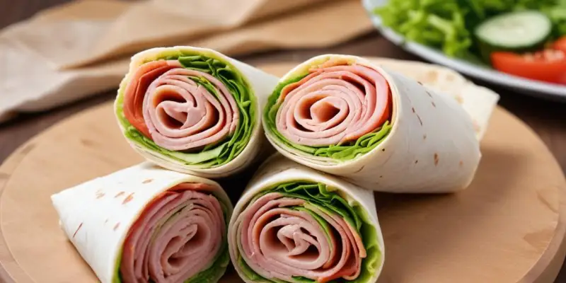 Wraps au Jambon Frais et Concombre