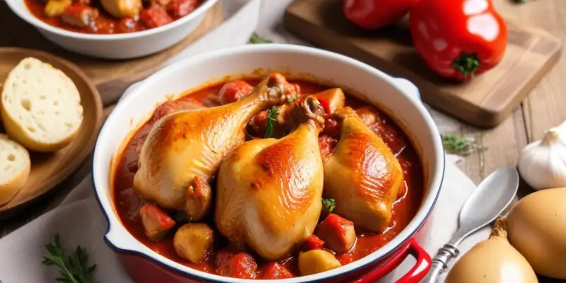 Poulet Basquaise Traditionnel