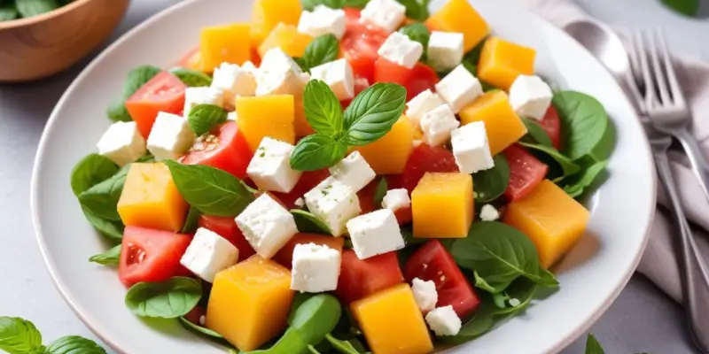 Salade Estivale de Pastèque, Feta et Menthe