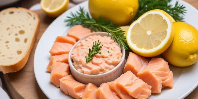 Rillettes de Saumon Fumé Fraîches au Citron et à l'Aneth