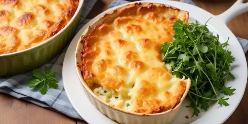 Gratin Dauphinois Traditionnel et Salade Verte Croquante