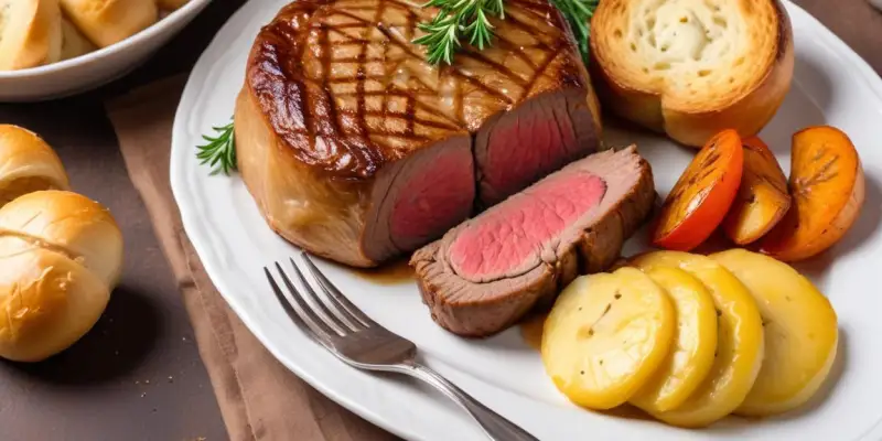 Filet mignon en croûte aux champignons