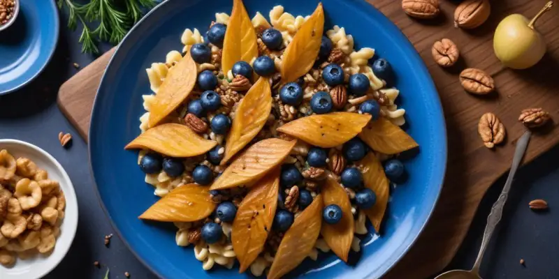 Feuilletés au bleu et aux noix