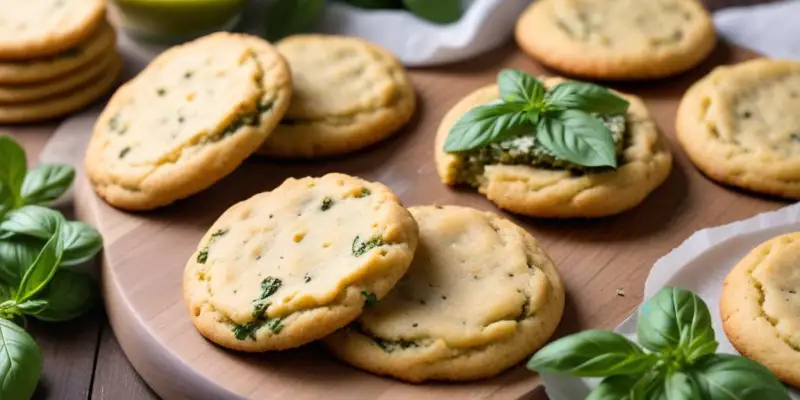 Cookies Salés au Pesto de Roquette et Parmesan