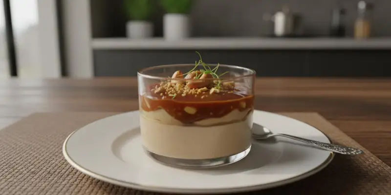 Crème Soyeuse au Caramel de Cajou sans Cuisson