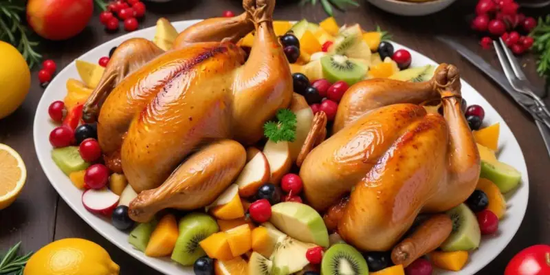 Poulet Créole aux Épices et Fruits Exotiques