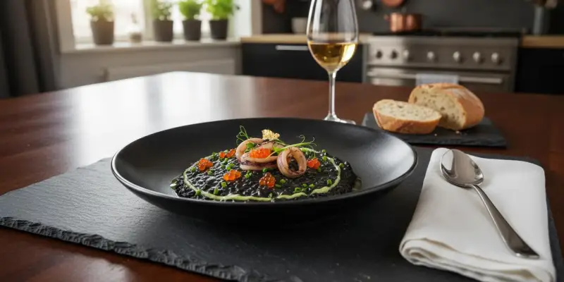 Risotto Noir au Mystère de l'Encre