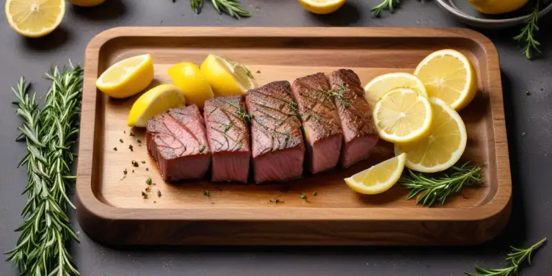 Filet de bar au four avec citron et herbes