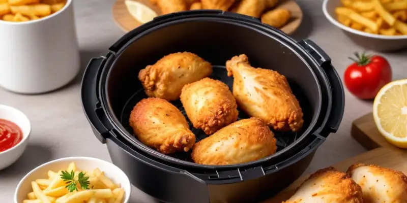 Pilons de Poulet Croustillants au Air Fryer