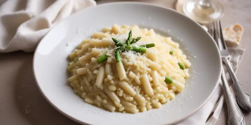 Risotto aux asperges et parmesan