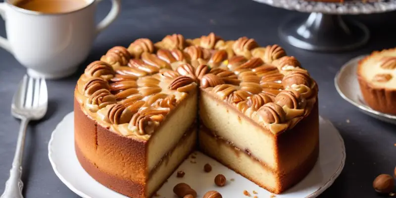 Cake marbré à la noisette