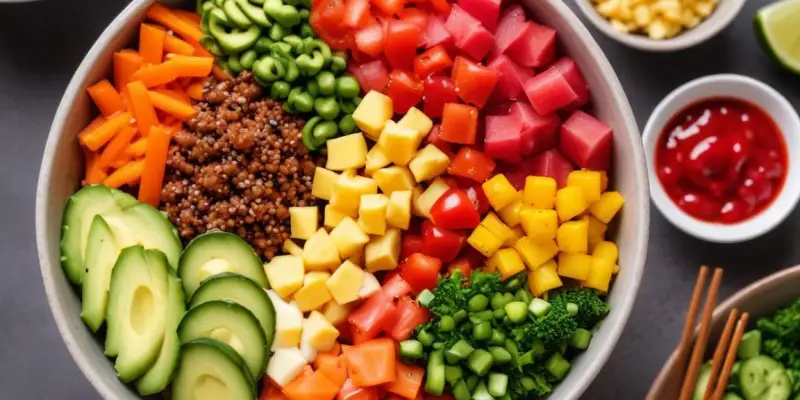 Poke bowl veggie