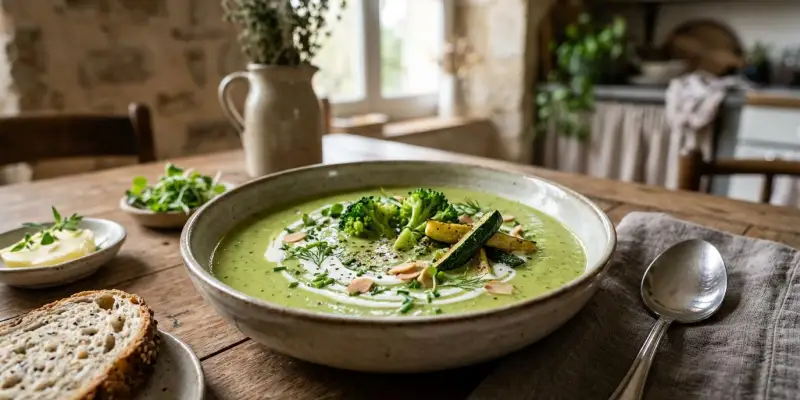 Velouté Onctueux de Brocoli, Courgette et Pomme de Terre