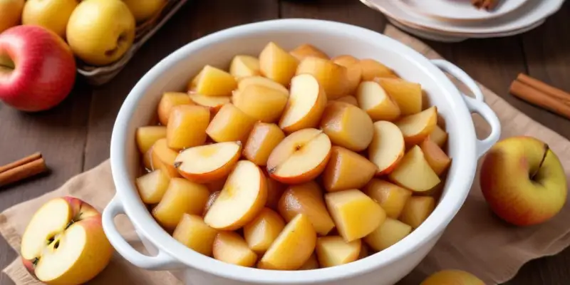 Compotée de Pommes et Poires à la Cannelle