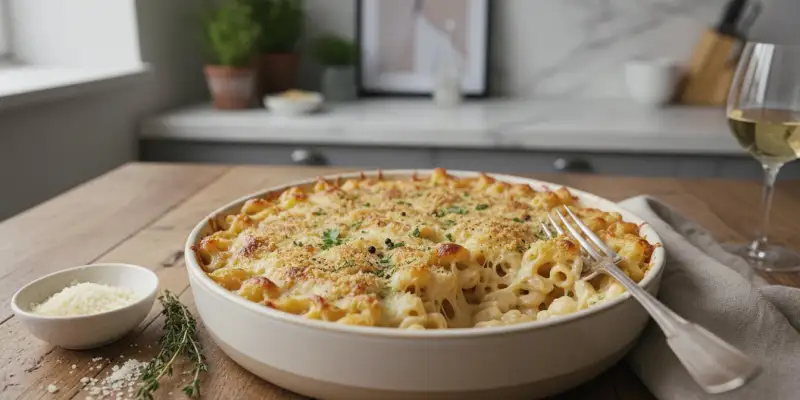 Le Gratin de Coquillettes Ultra-Crémeux au Parmesan