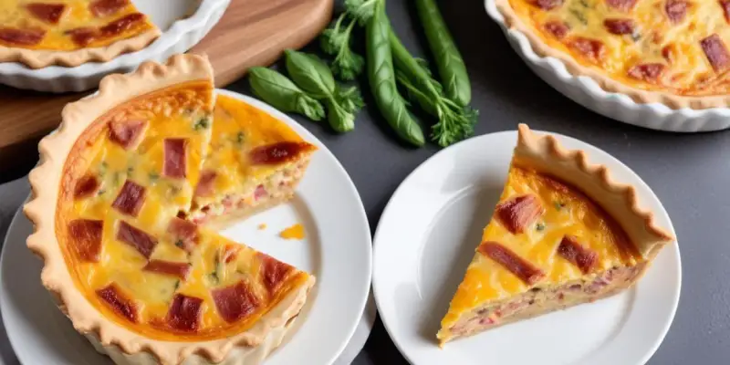 Quiche Facile sans Pâte aux Lardons