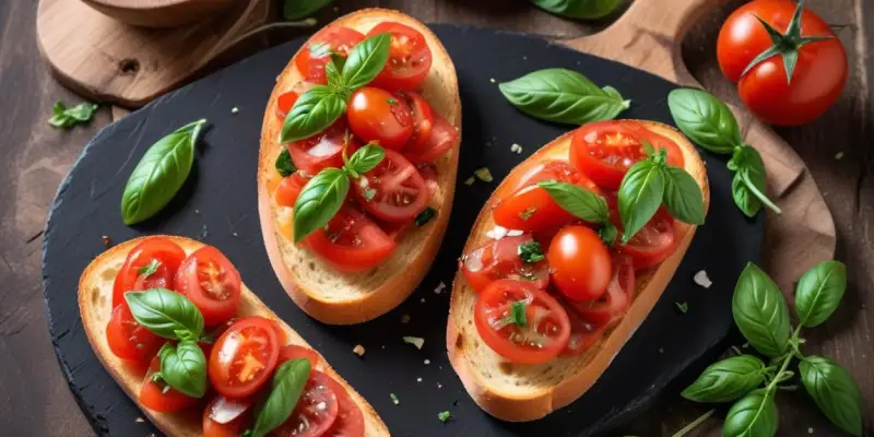 Bruschetta Estivale Tomate-Basilic