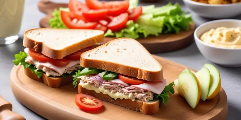 Sandwich Fraîcheur au Thon et Crudités