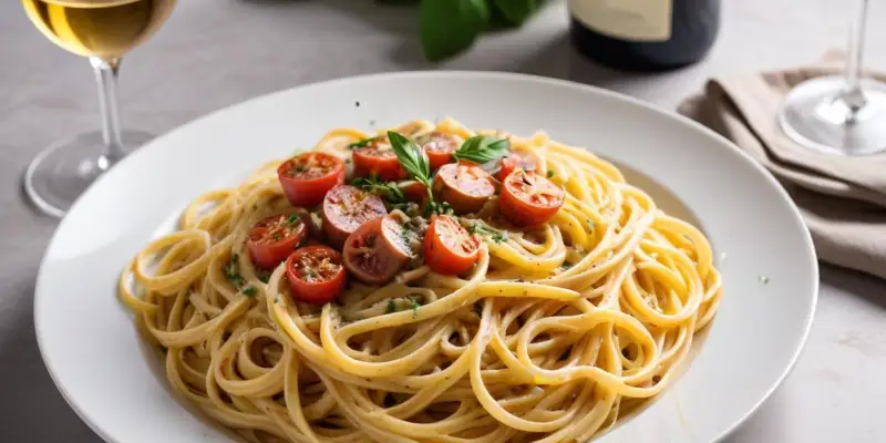 Linguine aux palourdes et vin blanc