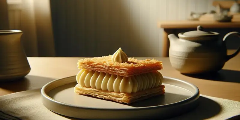 Mille-feuilles à la crème pâtissière