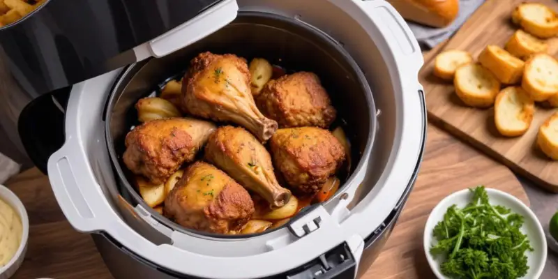 Collier d'agneau croustillant à l'air fryer