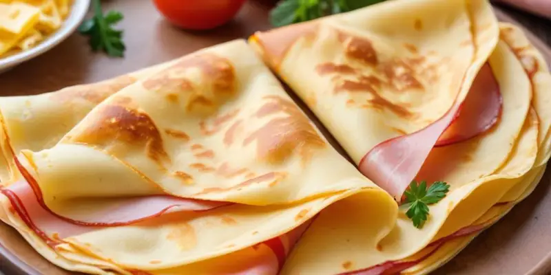Crêpes Salées Jambon Fromage Faciles
