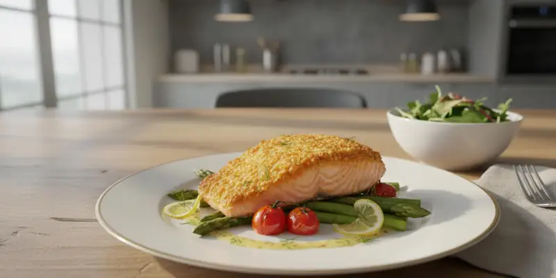 Pavé de Saumon Croustillant à l'Air Fryer