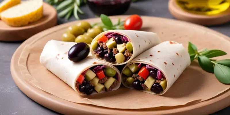 Wrap au Thon, Olives et Tapenade