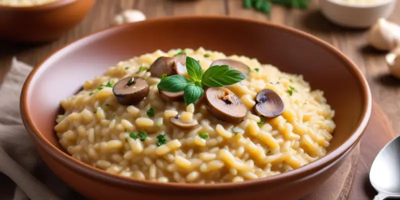 Risotto Crémeux aux Champignons