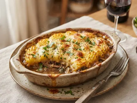 Hachis parmentier de canard