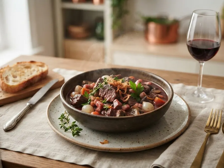 Gratin de coquillettes au jambon supérieur et comté affiné