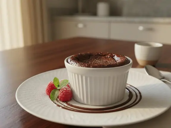 Crème aux œufs fondante au chocolat noir