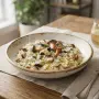 Risotto crémeux aux champignons sauvages