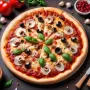 Pizza Gourmande aux Champignons et Poireaux