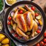 Poulet Rôti aux Herbes de Provence et Légumes Grillés